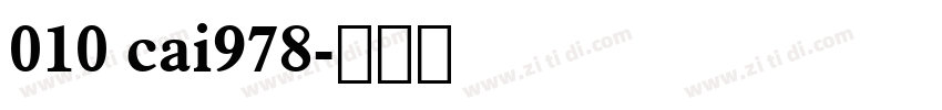 010 cai978字体转换